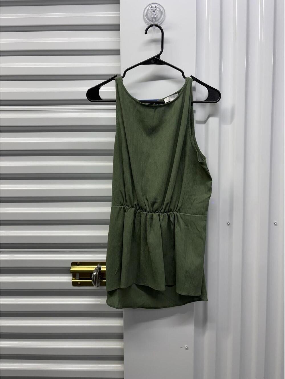 14th & Union Women’s Large Green Sleeveless Blouse 14th & Union Stretch Top